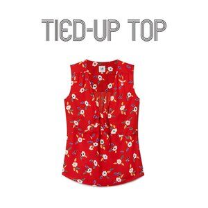 5734 Tied-Up Top : Spring '20 Size Large- EUC